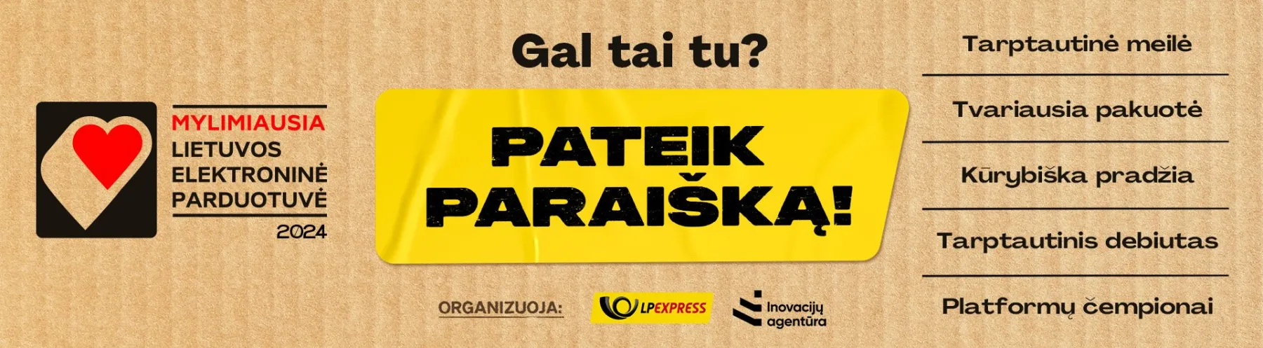 Lietuvius kviečia pareikšti savo nuomonę – kurią elektroninę parduotuvę šįmet vadinsime mylimiausia?